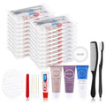 Toiletries Kits Bulk Disposable Travel Supplies, Personal Hygiene Care Essentials Men Women Trial Size Toiletry Sets Amenities for Hotel/Camping/ Charity/Homeless/Shelter/Relief 7 in 1 (40 Pack)
