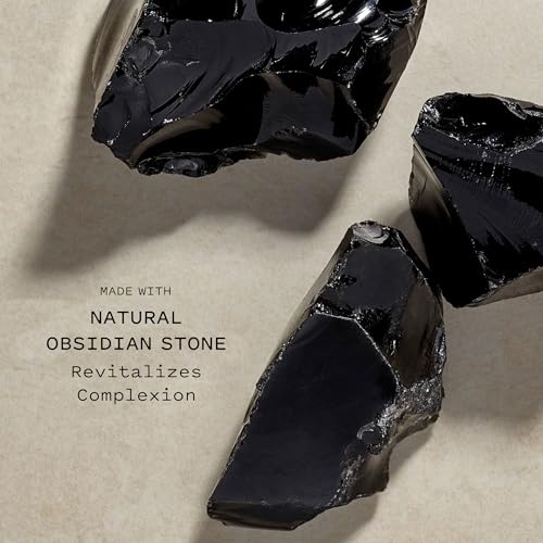 Keys Soulcare Obsidian Facial Roller, Handcrafted Stone, Promotes Tranquility, Energizes & Revitalizes Skin Texture & Tone, Vegan, Cruelty Free