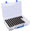 ALCYON Essential Oil Storage Case Contains 75 Bottles and accessories with Stickers, Opener, Funnels, Pipettes, Bottles Organizer Holder Container (Not Include Bottles)