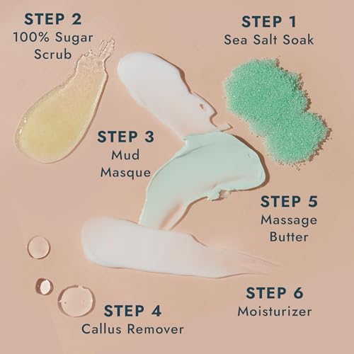 VOESH Pedi in Box Ultimate 6 Step- Ultimate Spa Pack- Intensive Foot Pack- At Home Pedi- Pedi in a Box- At Home Spa- DIY Spa- Pedicure- Pedi- DIY Pedi