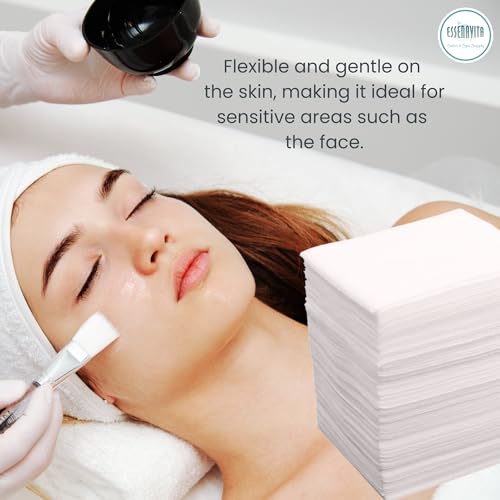 4x4 Biodegradable Esthetic Wipes 4 ply 200 per Pack Smooth Finish 100% Natural Rayon Recyclable Facial towelette