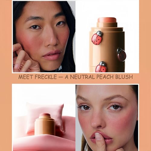 MAEPEOR Matte Blush Stick Creamy Natural Looking Finish Face Blush Long-Lasting Lightweight Buildable Blushes Stick for Cheeks (06 Bronze Glow)