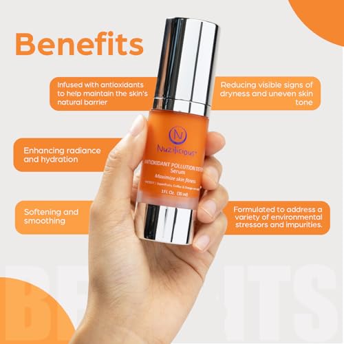 Professional Grade Advanced Skin Defense Serum with Superfruits ? Hydrates, Enhances Radiance & Protects Skin, Vegan & Cruelty-Free, 1 oz