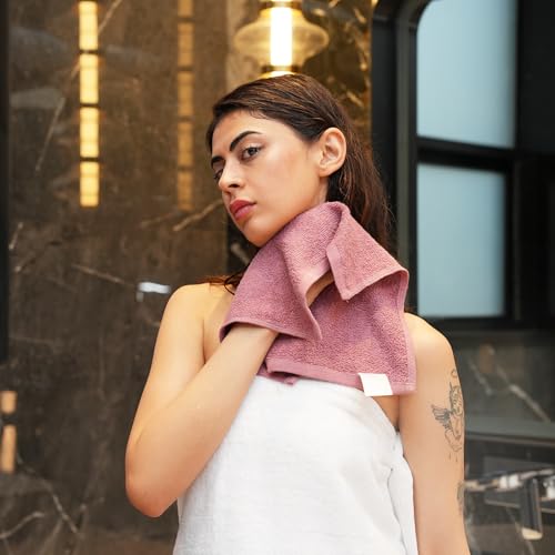 Mauve/Dust Rose 100% Ring Spun Cotton Washcloths 12Lx12W ? Pack of 24 | Lightweight, Fast?Dry, Everyday Utility Cloths for Kitchen & Home