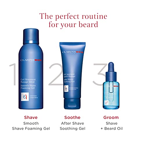 CLARINSMEN After Shave Soothing Gel | Hydrating Aftershave Gel for Men | Soothes Irritations and Razor Burn | Moisturizes and Smoothes | Softens and Refreshes Beard | All Skin Types | 2.5 Ounces