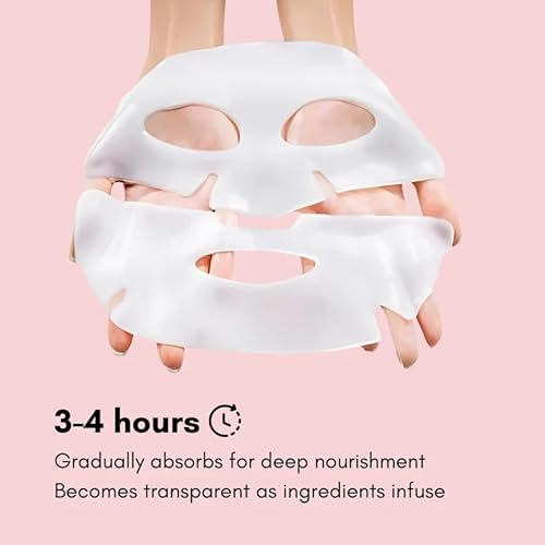 Bio-Collagen Real Deep Mask - Hydrating Overnight Hydrogel Mask, Pore Minimizing Elasticity Improvement (35g x 5)