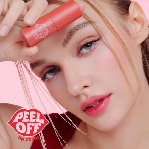 ETUDE Dear Darling Peel Off Lip Stain (Cacao Shell) ? Teen girl gifts, Hydrating Hydrogel Tint, Fruity scent, Long Lasting & Waterproof, High Pigment, Easy Peel Off, All?Day Color Lip Tattoo