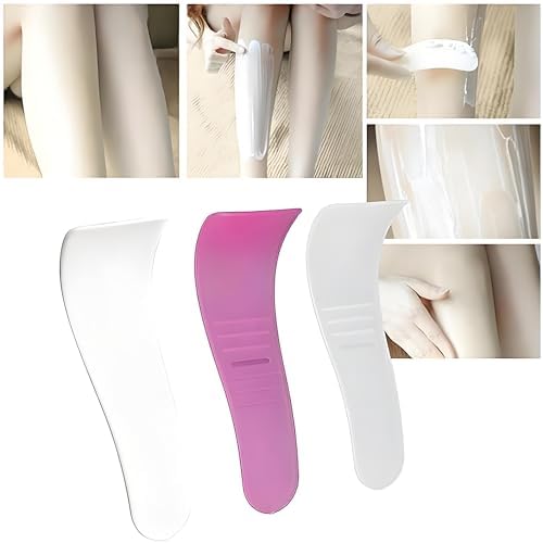 6Pcs Portable Hair Wax Spatulas for Waxing, Non-Stick Reusable Applicator Scraper Tools, Removal Beauty Tools Plastic Mask Scraper Waxing Applicator Depilatory Comfortable to Hand Feeling, Unisex