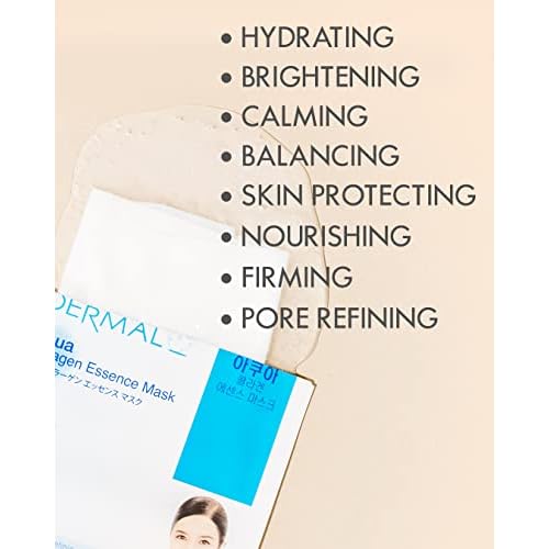 DERMAL 48 Combo Pack Made in Korea Facial Mask ? 20+ Years of K-Beauty Experience, Premium Quality Korean Sheet Masks for Daily Skincare Routine