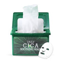 tenzero Daily Cica Soothing Mask (30 Sheets), Calming, Redness Soothing & Hydrating Face Mask, For Sensitive Skin with Centella Asiatica, Plant-based Cellulose Mask, For Daily Use, Korean Skincare