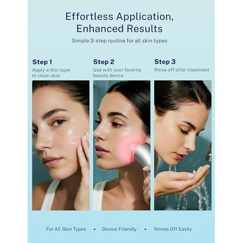 10oz Microcurrent Conductive Gel ? Hydrating Gel with Hyaluronic Acid & Aloe Vera ? Fragrance-Free, Paraben-Free, Non-Irritating ? Safe for All Skin Types