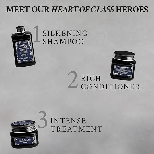 Davines Heart of Glass Sheer Glaze, Brightening Thermal Leave-In Fluid for Blonde Hair - Hydrates, Protects from UV/Heat & Adds Shine with Fortifying Botanical Shield, 5.07 Fl Oz
