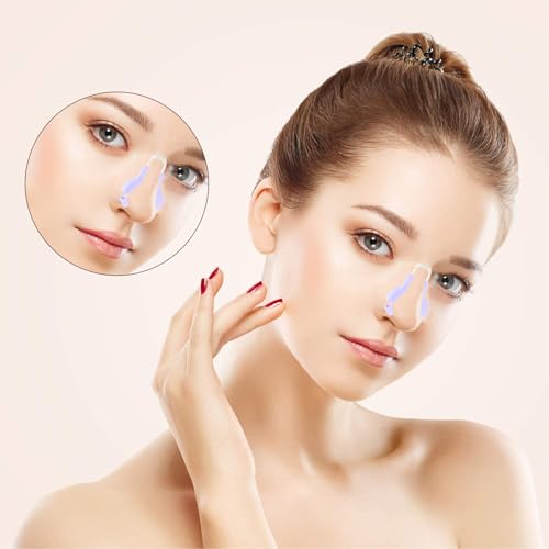 Nose Shaper Up Lifting Clip, 2pcs Nose Bridge Booster Nose Plugs Without Surgery Beauty Tool Nose up Device Nose Shaper Clip Nose Tool Nose Slimming Device Nose High Up Tool
