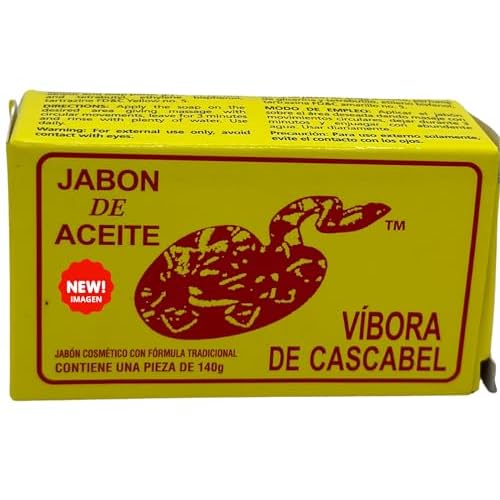 Jabon de aceite de vibora de cascabel (140g) jabon para la cara y todo el cuerpo- Ayuda a eliminar el acne y pa?o/Rattlesnake soap (4.93 (2)