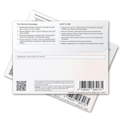 Lip Care Topical Patch by PatchAid (48 Count)