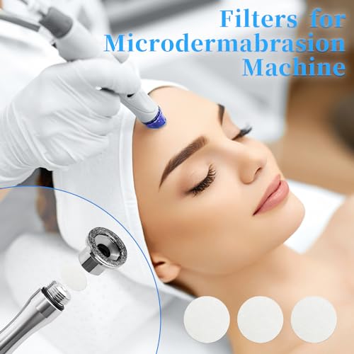 800 Pieces Microdermabrasion Filters 10mm Microdermabrasion Pads Microderm Filters Replacement Dermabrasion Cotton Filters for Microdermabrasion Machine (800 Pieces)