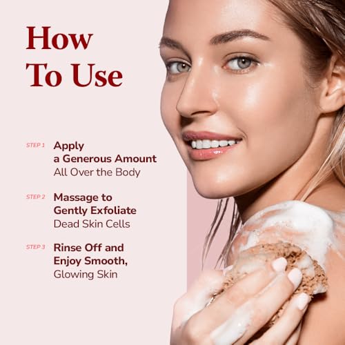 HIMALAYA PINKSALT Daily Scrub Body Wash Love Edition Gift Set ? Exfoliating Body Scrub with Himalayan Pink Salt, Hyaluronic Acid & Retinol, Moisturizing Shower Gel, 14.4oz x2