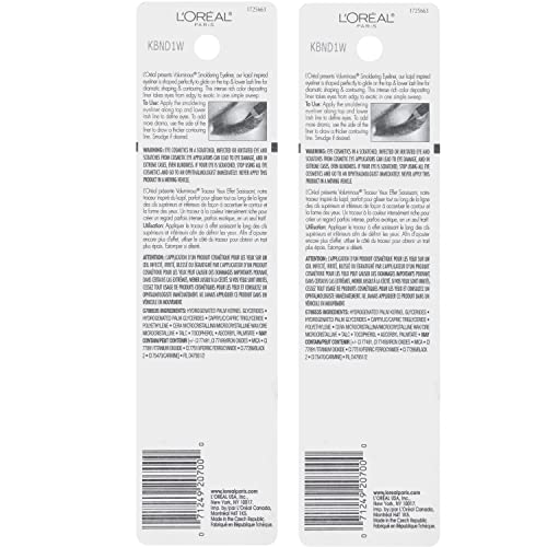 L'Oreal Paris Voluminous Smoldering Eyeliner, Black, 0.056 Oz, 2 Count