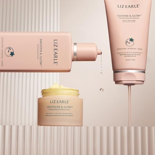 Liz Earle Cleanse & Glow Transforming Gel Cleanser - Gentle Cleanser Face Wash & Makeup Remover - Helps Minimize the Appearance of Pores and Reveals Luminous, Glowing Skin (150ml)