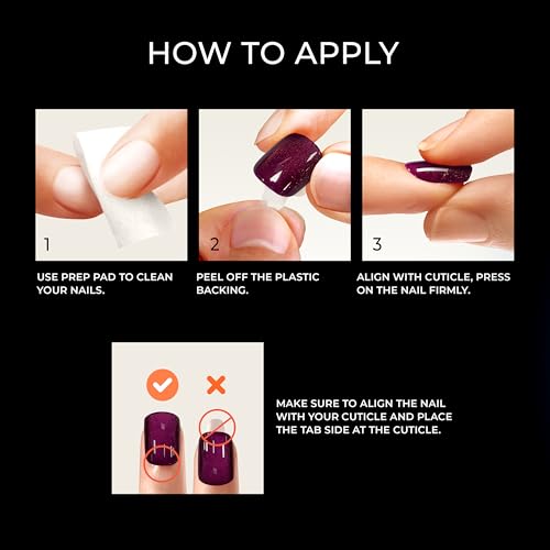 KISS colorFX by imPRESS Press On Nails, 'Rebel', Solid White, Short Squoval, IMPROVED adhesive, Up to 10-Day Hold, Nail Kit Includes 30 Fake Nails, Prep Pad, Manicure Stick, Mini Nail File