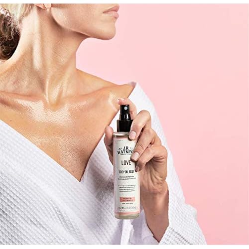 J.R. Watkins Love Body Oil Mist, Hydrates Skin and Boosts Stimulation, Natural Peony & Patchouli, 4.8 oz