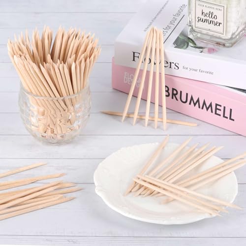 600Pcs Eyebrow Wooden Wax Sticks Lip Nose Small Waxing Applicator Sticks, Wax Spatulas for Hair Removal and Smooth Skin Use