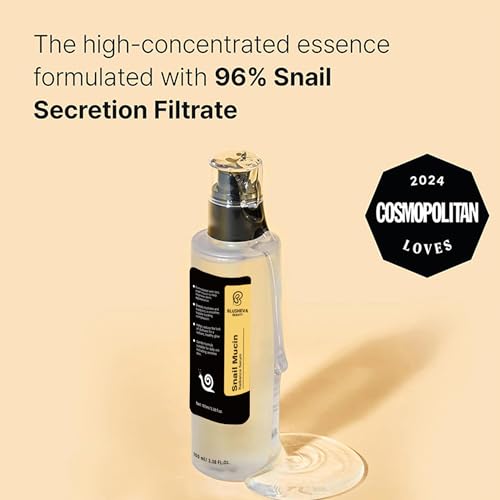 Snail Mucin Radiance Serum ? 96% Snail Filtrate Hydrating & Anti-Aging Face Serum for Fine Lines, Dark Spots & Smooth Skin ? 100ml