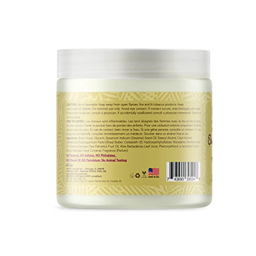 Hawaiian Silky Vegan Sesame Oil 7-MINUTE Nutrient Repair Masque with Saw Palmetto & Macadamia Oil 16 FL OZ - Replenish, Repair & Strengthen for all Hair Types