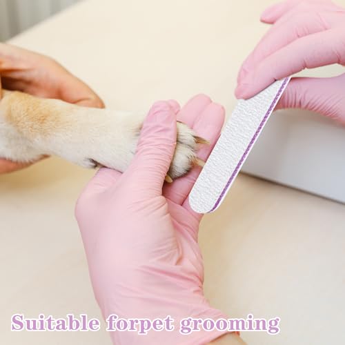 200 Pcs Nail Files 100/180 Grit Double Sides Emery Boards Reusable Nail Files for Acrylic Nails Professional Manicure Tools for Natural Nails Acrylic Nails Home and Salon Supplies (Oval)