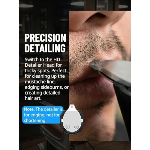 40 Precisions Electric Beard Trimmer for Men, Mens Grooming Trimmer for Beard, Mustache, Face and Ear Hair, Multi-Series Clipper, Waterproof, USB C Charging, Soft Pouch, Wide Blade, Gift Box