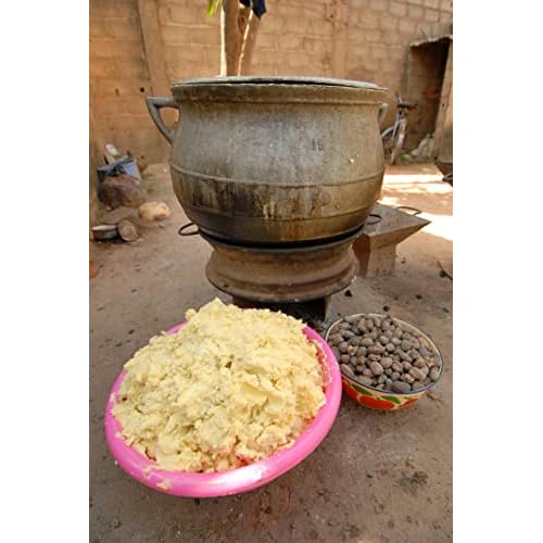African Shea Butter Ivory Raw - 100% Pure - Unrefined Soft Creamy. For Dry and Cracked Skin. DIY Body Butter, Hair, and Face Treatment. (8 oz.)