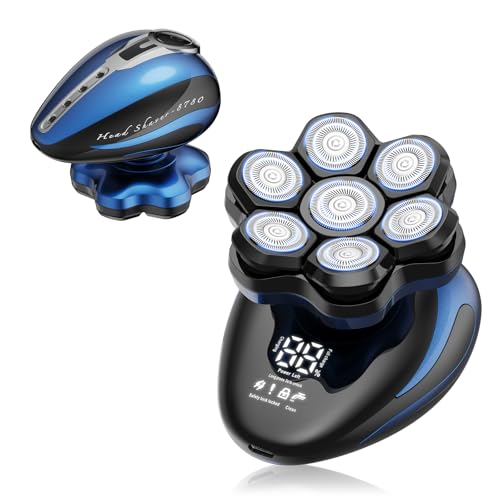 Head Shavers for Bald Men - Upgrade LED Display Electric Razor Shavers IPX6 Waterproof - Rechargeable Head Shaving