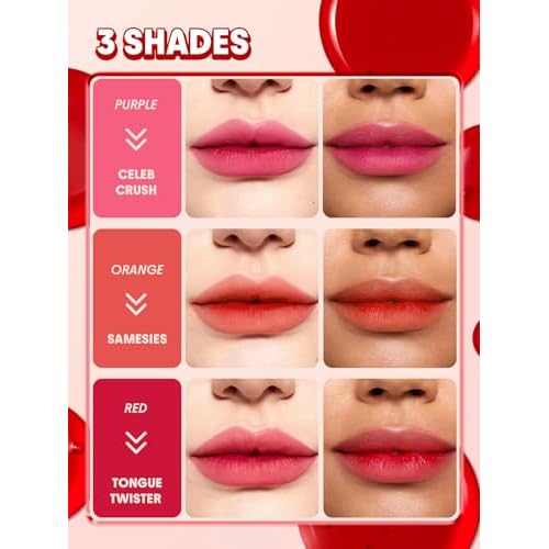 SHEGLAM Peel Talk Lip Tint Transfer-Proof, Highly Pigmented Color Peel Off Lip Stain Liner-Celeb Crush