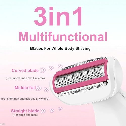 Electric Shaver for Women,Portable Lady Razor,Wet & Dry Use