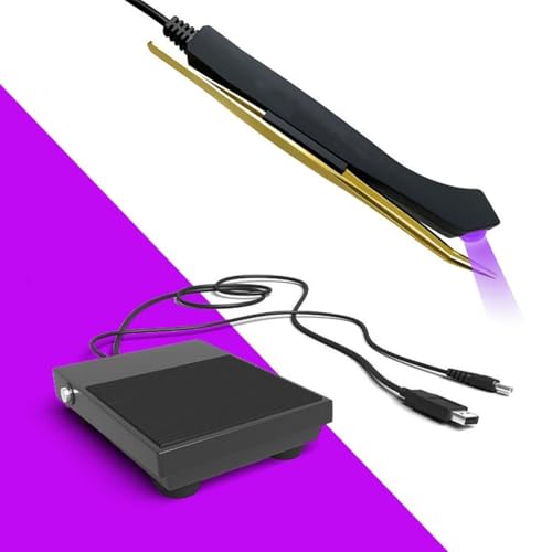 Beauty Lamp for Eyelash Extensions, 395-400nm LED Eyelash Lamp, LED Gel Curing Lash Light Lamp, LED Foot Pedal Gel Curing Lash Light Lamp for Lash Artists