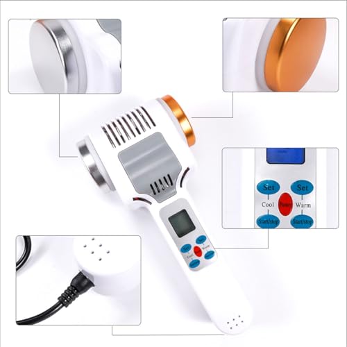 Hot and Cold Face Massager, Double Heads Hammer Vibration Massage Instrument, SPA Anti-Wrinkle Skin Tighten Lifting Massage Machine