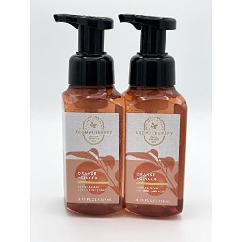 Bath and Body Works Gentle & Clean Foaming Hand Soap, 8.75 fl. oz. (Aromatherapy Orange Ginger, 2-Pack)