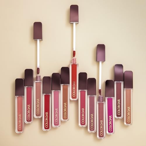 Colorbar Powerkiss Vegan Matte Lipcolor - Hydrating Matte Lipstick - Talc-Free and Highly Pigmented Liquid Lipstick - 002 Tempted - 0.16 oz