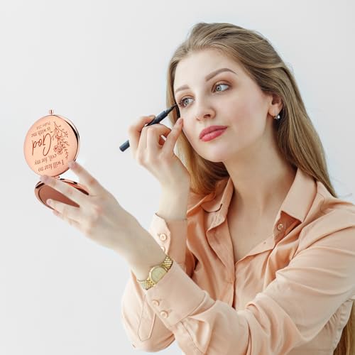 12 Pcs Christian Gifts Mirror for Women Bulk Easter Bible Verse Makeup Compact Pocket Mirror Inspirational Christian Party Religious Gift for Coworker Teacher Employee Travel Church Scripture