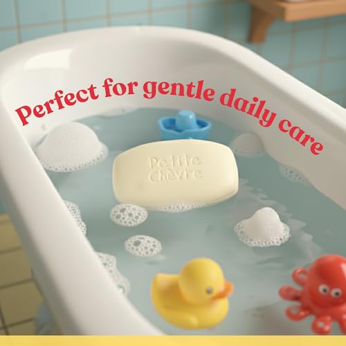 Li¡¯l Goat¡¯s Gentle Goat Milk Soap, 3¡¿90g Pack, Mild Moisturizing Bar for Sensitive Skin, Made with Fresh Canadian Goat Milk (Original)