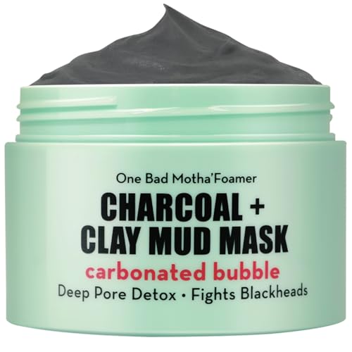 Elizabeth Mott Carbonated Bubble Detox Clay Mask ? Korean Skincare for Deep Pore Cleansing, Acne, Blackheads & Oil Control ? Charcoal Face Mask for Breakouts & Smooth Skin ? Cruelty-Free, 3.53 oz