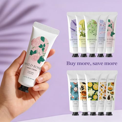BODY & EARTH 50 Pack Lotion Bulk Hand Lotion Mini Lotion Bulk Set Small Gifts for Women Hand Lotion Travel Size Mother's Day Gifts Bridesmaid Gifts