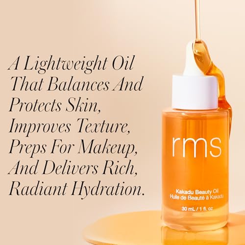 RMS Beauty Kakadu Beauty Oil ? 24-Hour Hydrating Face Oil with Vitamin C ? Brighter, Radiant Glow ? Kind to Biome Certified ? Non-Comedogenic & Fast-Absorbing ? 1 fl oz