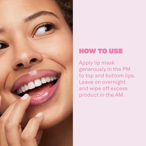 Babe Original Babe Glow Fragrance-Free Lip Sleeping Mask for Softer Lips, Hyaluronic Acid & Antioxidant Infused for Smoother, Moisturized Lips, Unscented, Cruelty-Free¡¦