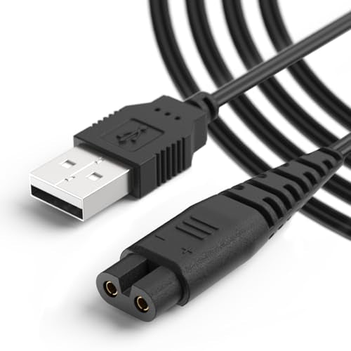 USB Charger Cable Compatible with oneisall Low Noise Dog Clippers Model RFC-676 Only, Power Cord for oneisall Rechargeable Stainless Steel Blade Pet Shaver(for RFC-676 Only)