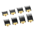 8PCS Premium Clipper Guards with Metal Clip compatible with BaBylissPRO Barberology Comb Set,Cutting Lengths 1/16¡±-3/4 ¡±, for Babyliss Clipper Guards for FX870 FX890 FX825 FX673 Clippers