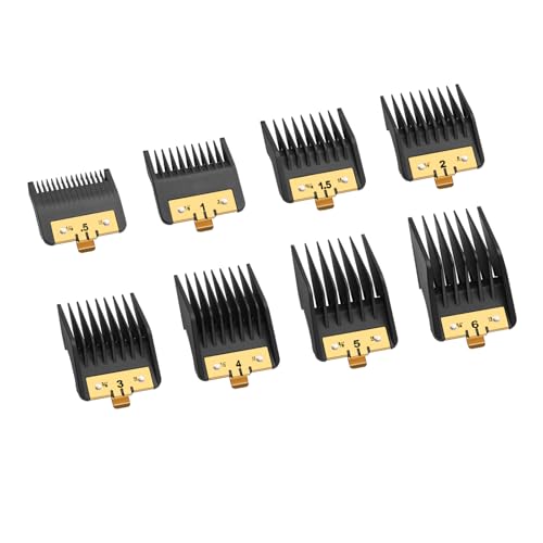 8PCS Premium Clipper Guards with Metal Clip compatible with BaBylissPRO Barberology Comb Set,Cutting Lengths 1/16¡±-3/4 ¡±, for Babyliss Clipper Guards for FX870 FX890 FX825 FX673 Clippers