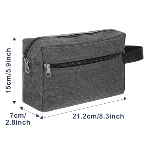 MAQUITA 12 Pcs Travel Toiletry Bag for Women Men Large Water Resistant Shaving Hanging Cosmetic Bag with Handle and Divider Storage Travel Pouch Case for Cosmetics Toiletries Accessories