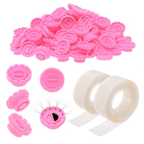 Glue Rings for Lash Extension, 200 PCS Volume Glue Holder, Easy Fan Lashes Ring, Flower Cup for Lash Extension Supplies, Eyelash Extension Rings Holder