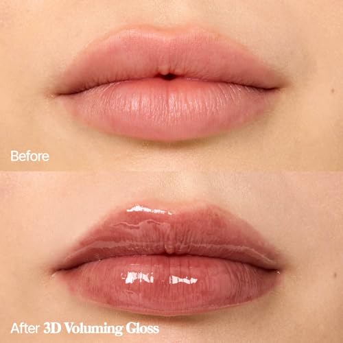 fwee 3D Voluming Gloss 70% (Rich) | High Shine, Non-Sticky Lip Gloss for Makeup | Long-Lasting, Moisturizing Gel Formula ? Dirty Cola 70% | 30% & 70% Pigment Options | 5.3g